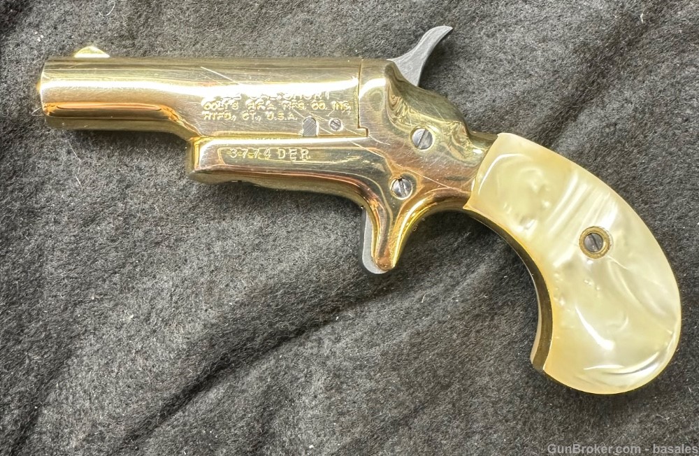 Consecutive Serial Number Colt Lady Deringer 22 Short Single Shot Pistols-img-15