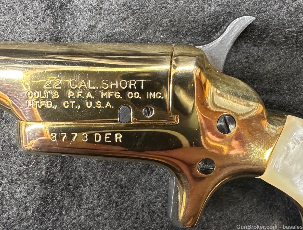 Consecutive Serial Number Colt Lady Deringer 22 Short Single Shot Pistols-img-6