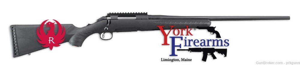 Ruger American Rifle Standard 243WIN 22" Black Synthetic Rifle NEW 6904-img-0