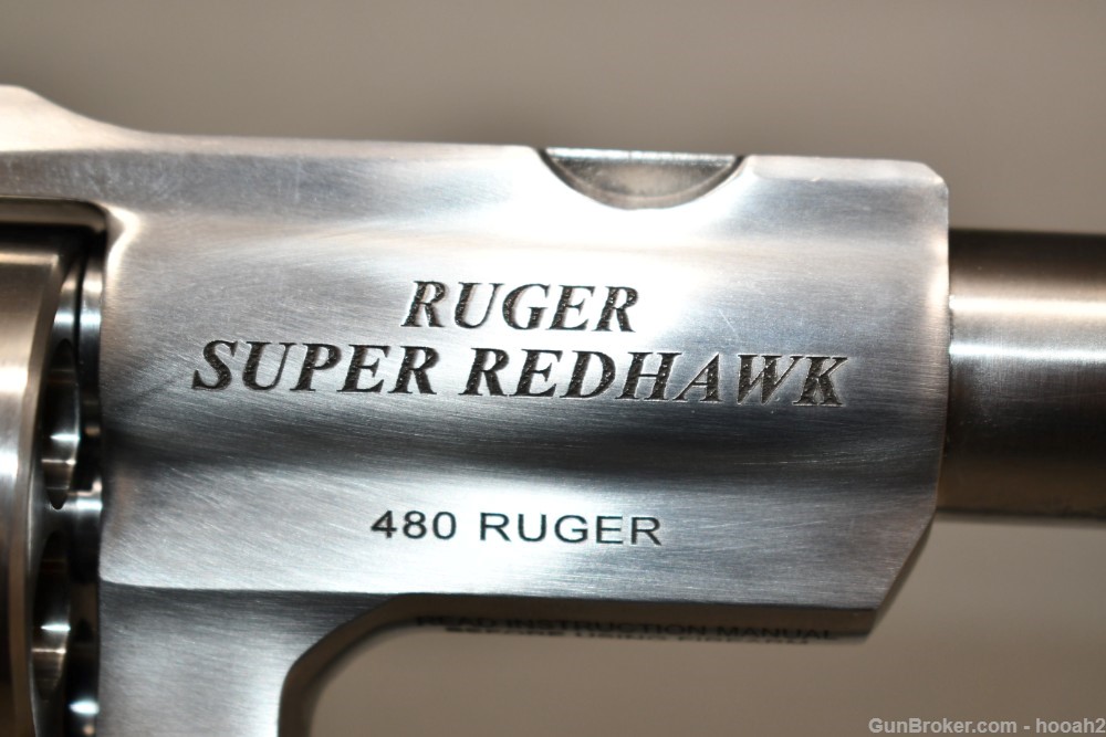 Excellent Ruger Super Redhawk Revolver 480 Ruger 7.5" W Case-img-7