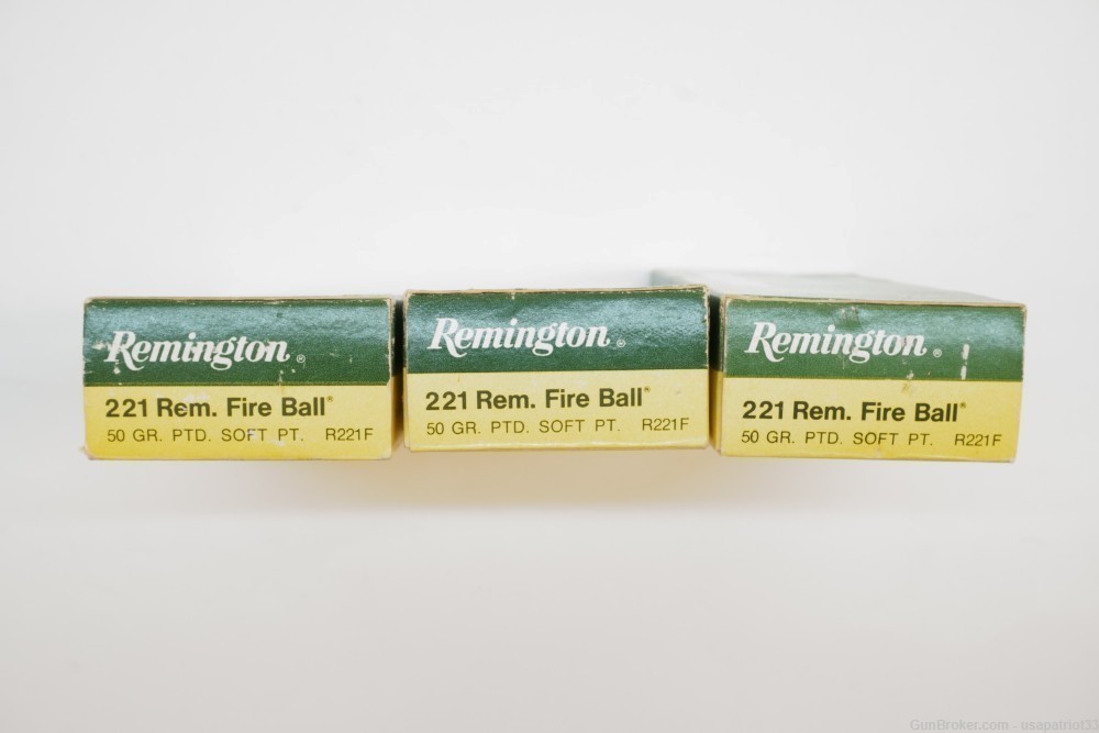 .221 Remington Fire Ball 50gr. Pointed Soft Point 3x20-round Boxes | R221F-img-0