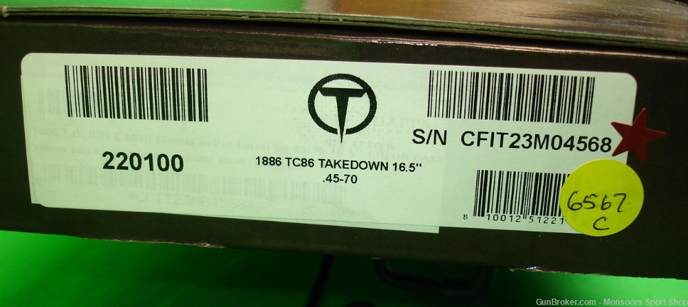 Taylor's / Chiappa 1886 Takedown - .45-70 / 16.5" Bbl - #220100 - New-img-11