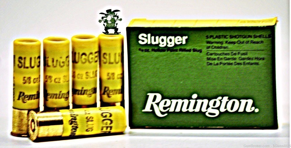 20 ga Remington SLUGGER 2¾"5/8oz 20GA  HOLLOW POINT Rifled Slug 5 Rounds-img-0