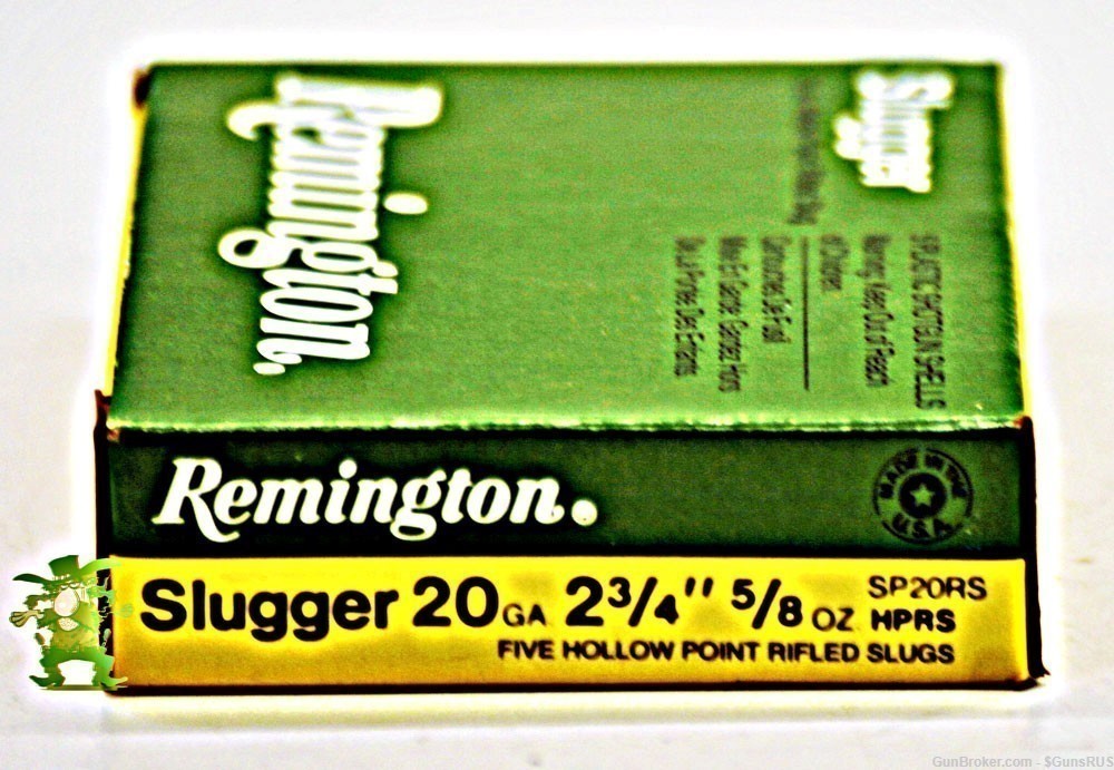 20 ga Remington SLUGGER 2¾"5/8oz 20GA  HOLLOW POINT Rifled Slug 5 Rounds-img-3