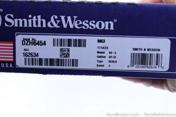 Smith + Wesson Model 63 3" .22LR 8 Round  Fiber Optic 162634 -img-10