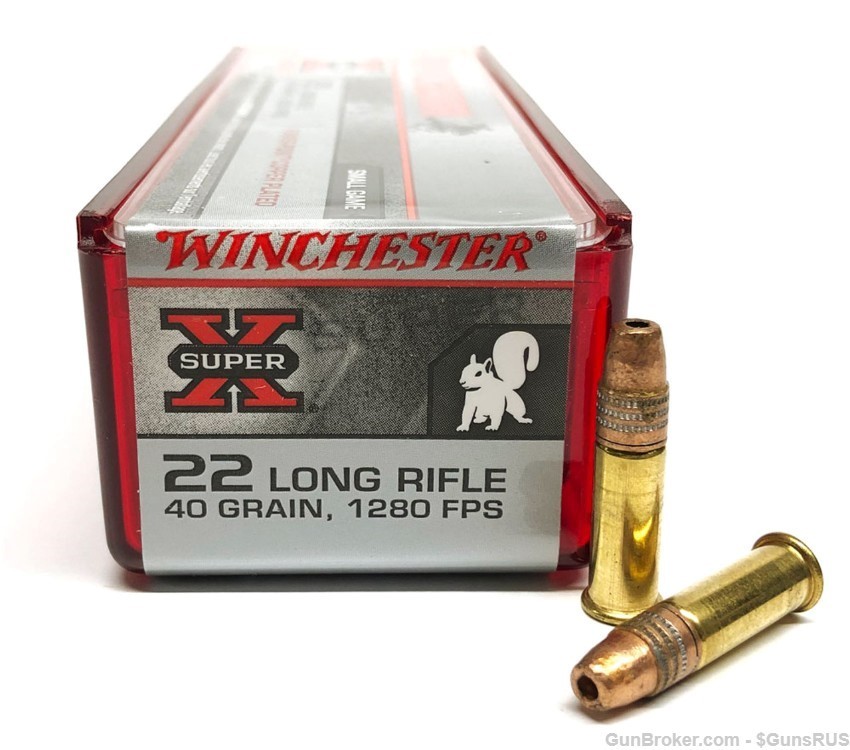 22LR Winchester SUPER-X Power Point Copper Plated 22 LR 40 Grain HP 500 RDS-img-4