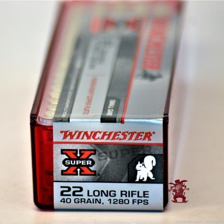 22LR Winchester SUPER-X Power Point Copper Plated 22 LR 40 Grain HP 500 RDS-img-3