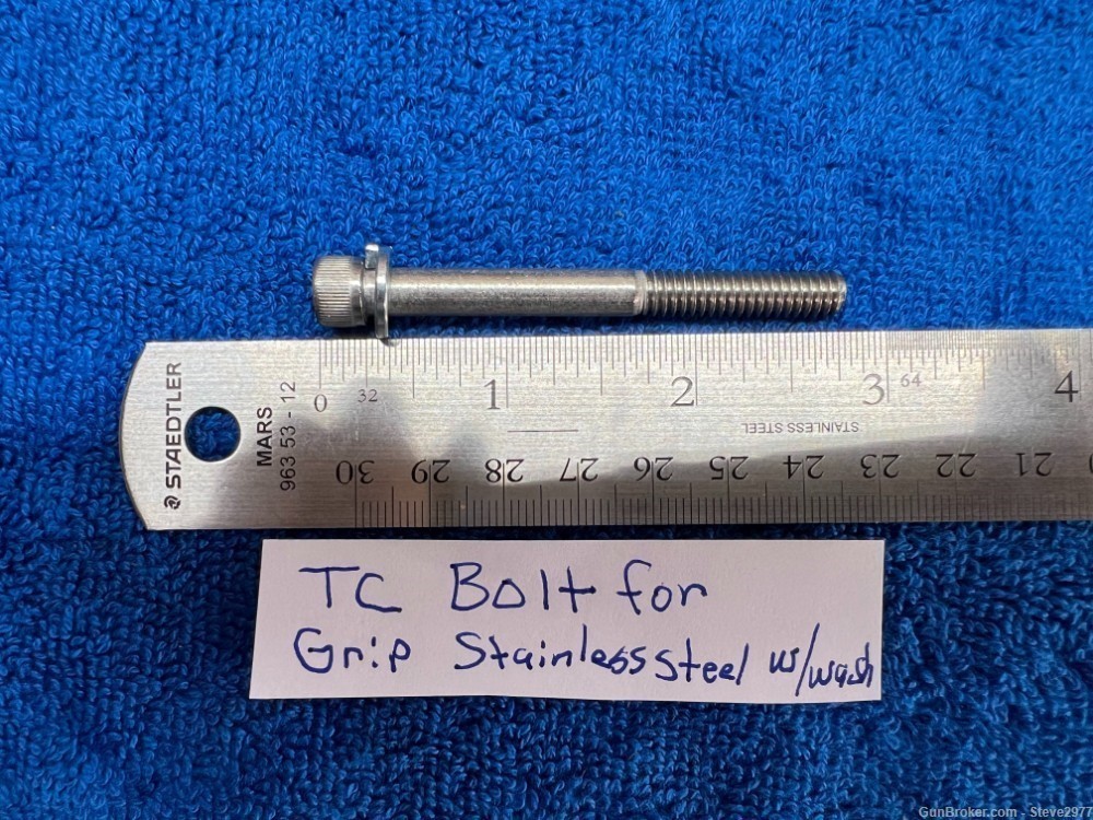 2 1/2" Thompson Contender Pistol Grip Bolt (Stainless Steel) w/ Flat & Lock-img-0