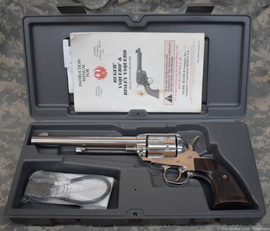 Ruger Vaquero in 44-40 made 2001 - stainless 7½” barrel-img-12