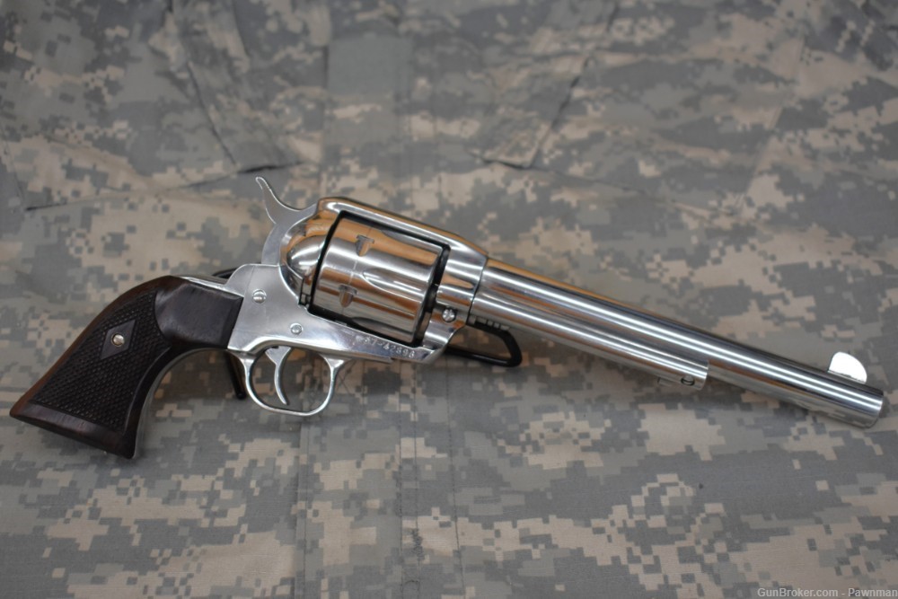 Ruger Vaquero in 44-40 made 2001 - stainless 7½” barrel-img-1