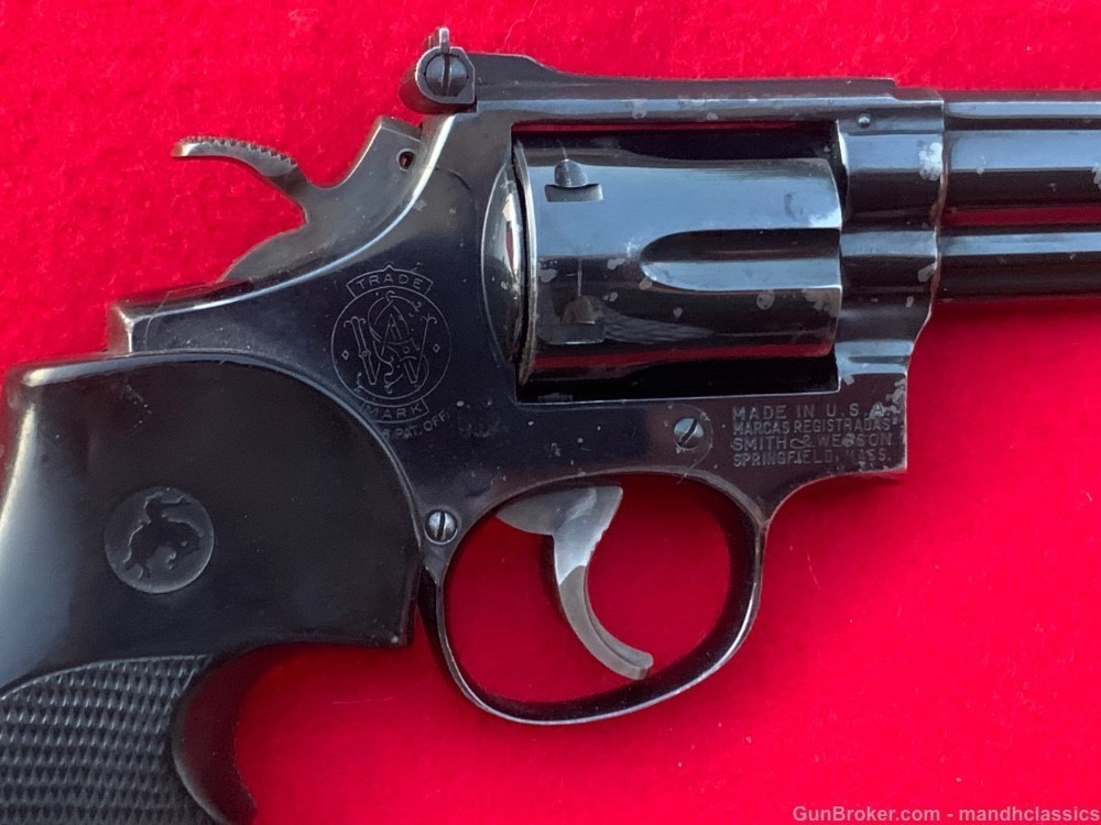 1970 vintage Smith & Wesson (S&W) 19 -3, 4" bbl, blued, 357 mag-img-2