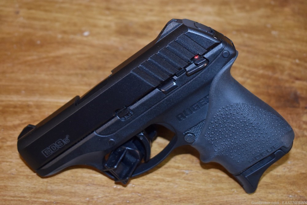Ruger EC9s 9MM Pistol - (3) Mags Blackhawk Holster Box & Manual 95% +-img-4