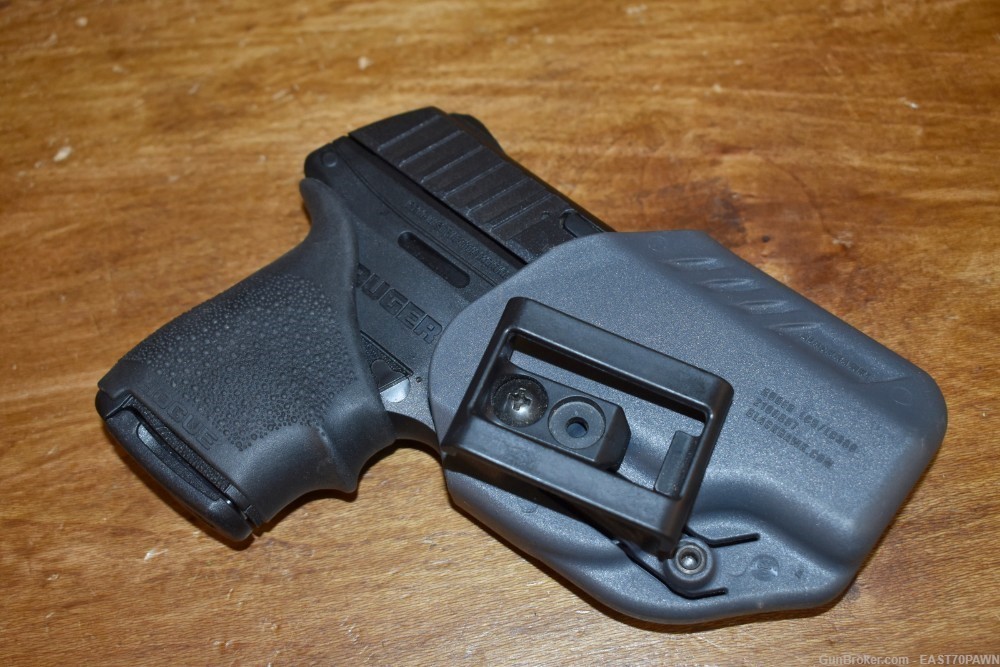 Ruger EC9s 9MM Pistol - (3) Mags Blackhawk Holster Box & Manual 95% +-img-9