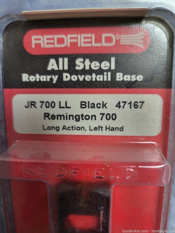 Redfield JR700LL Long Action Left hand base dovetail #47167 Rem 700-img-1