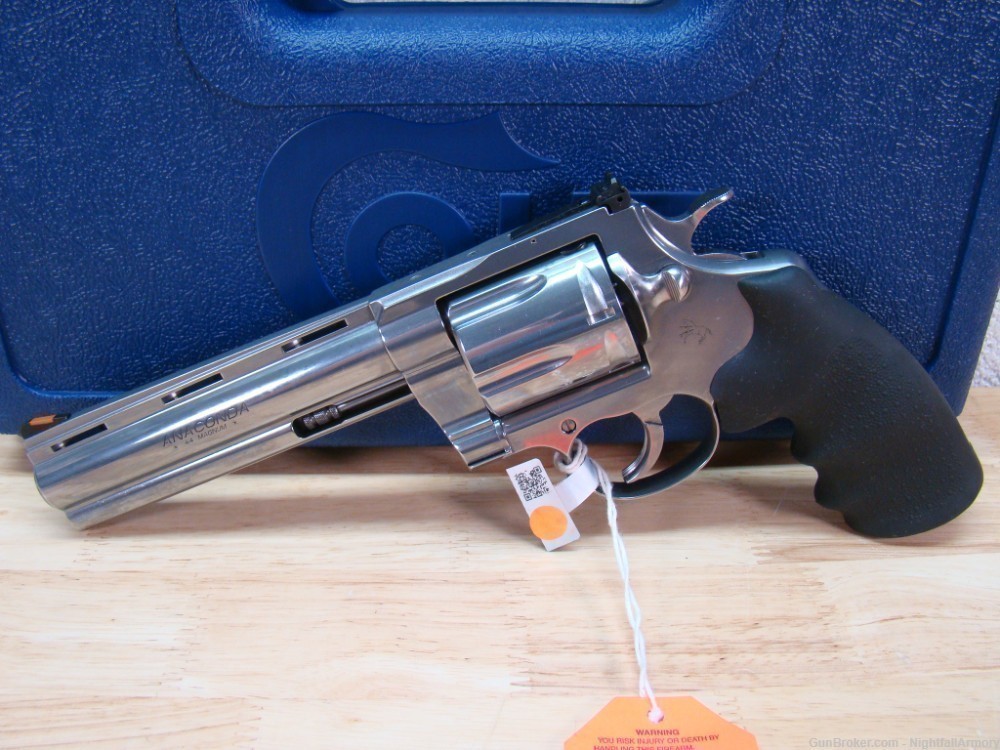 Colt Anaconda .44mag 6" Revolver 6rd SS 44 MAG Snake ANACONDA-SP6RTS New !-img-0