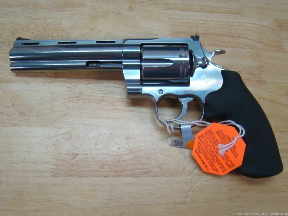 Colt Anaconda .44mag 6" Revolver 6rd SS 44 MAG Snake ANACONDA-SP6RTS New !-img-5