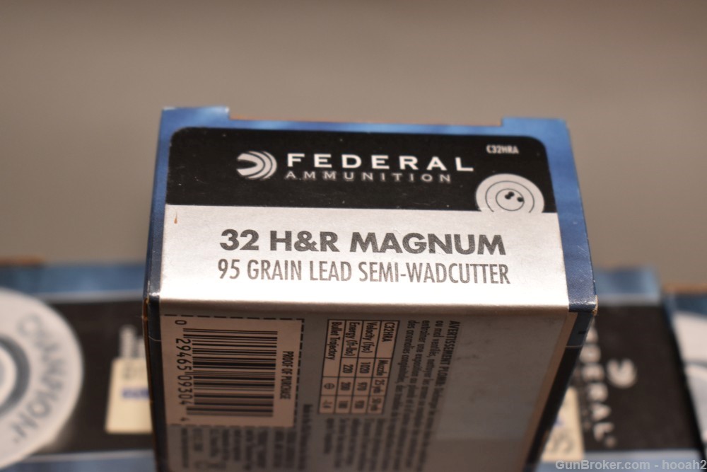 25 Boxes 500 Rds Federal 32 H&R Magnum 95 G Lead SWC Revolver Ammunition -img-1