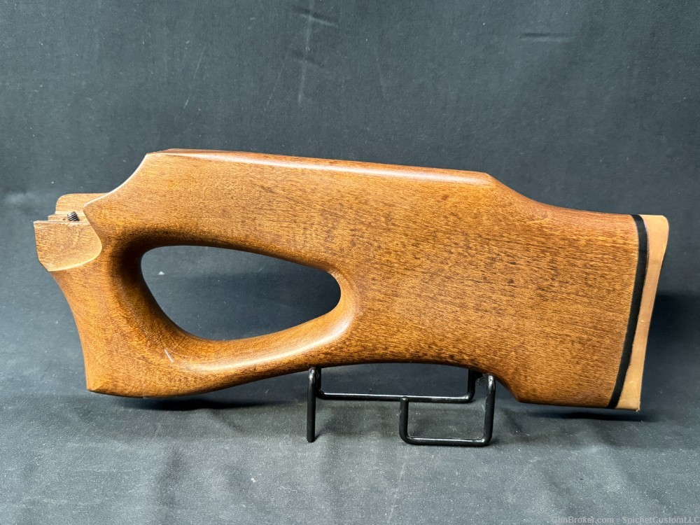 Poss. Hungarian SA85 Style Wood Thumbhole Stock w/ Rubber Butt Pad Brown-img-1