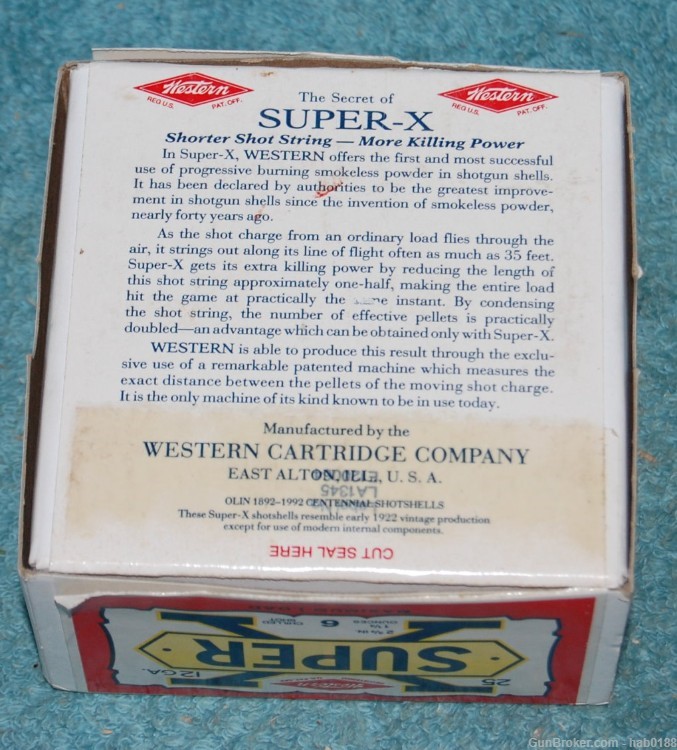  Full 2 Piece Box of Wester Super-X 12 Gauge Long Range Load-img-3