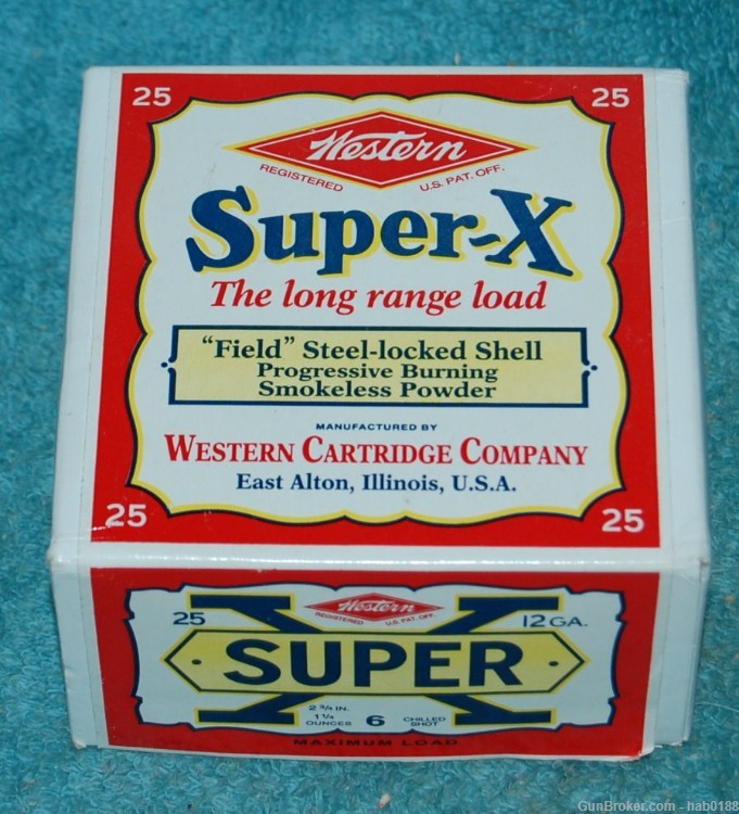  Full 2 Piece Box of Wester Super-X 12 Gauge Long Range Load-img-0