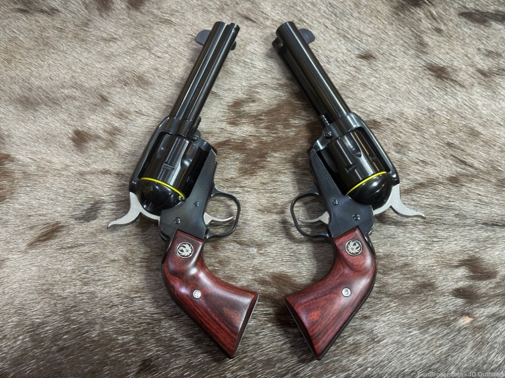 NEW PAIR RUGER VAQUERO 45 COLT 4.62" BLUED REVOLVERS-img-19