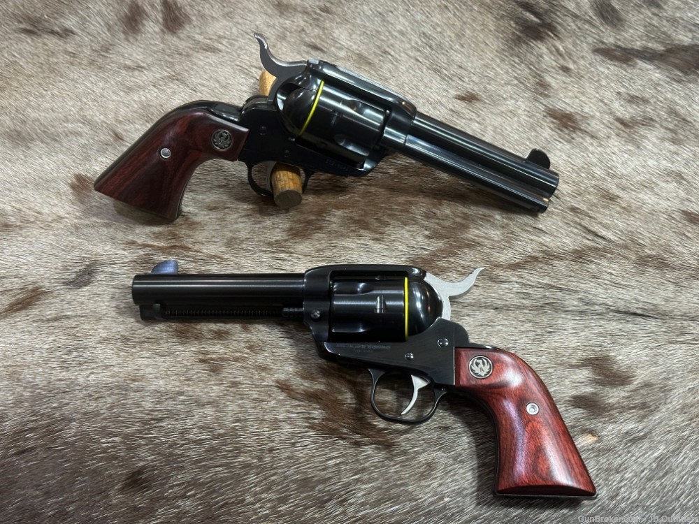 NEW PAIR RUGER VAQUERO 45 COLT 4.62" BLUED REVOLVERS-img-0