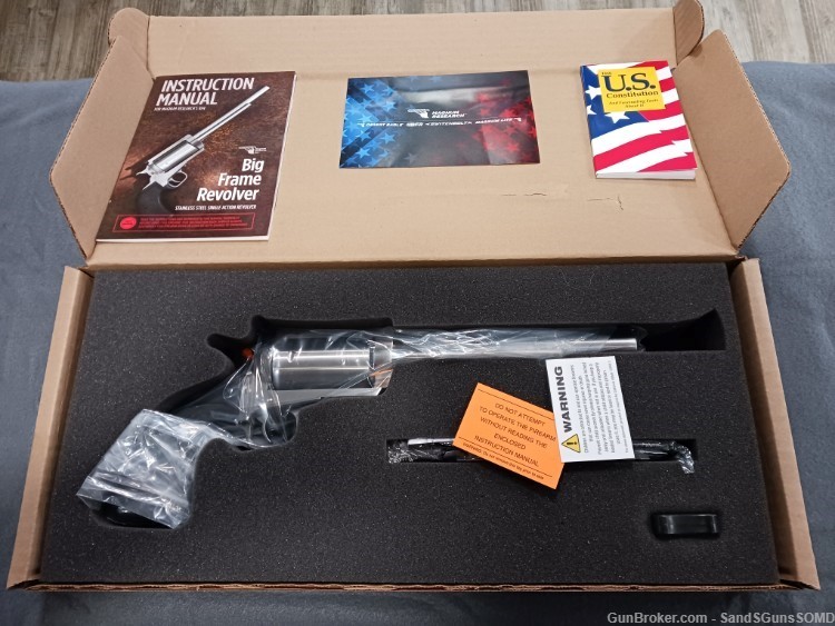 MAGNUM RESEARCH BFR 350 LEGEND 7.5" STAINLESS SINGLE ACTION REVOLVER NEW-img-2