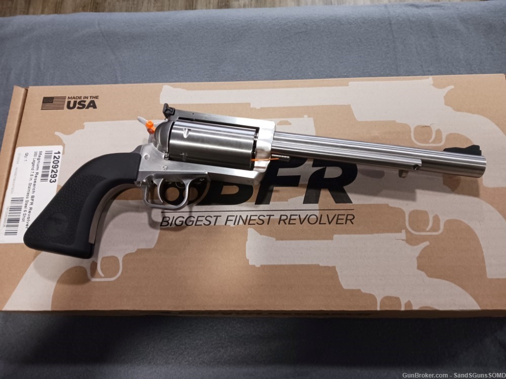 MAGNUM RESEARCH BFR 350 LEGEND 7.5" STAINLESS SINGLE ACTION REVOLVER NEW-img-1