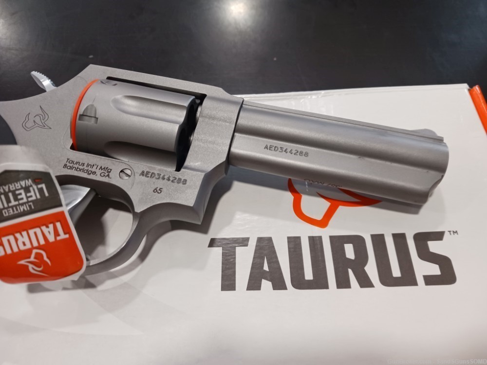 TAURUS 65 357MAG 4" STAINLESS 6rd Double Action Revolver NEW-img-4