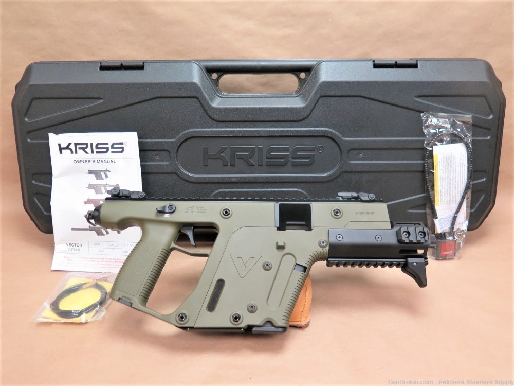 Kriss Vector SDP E G2 9mm Pistol OD Green KV90-PGR30-img-0