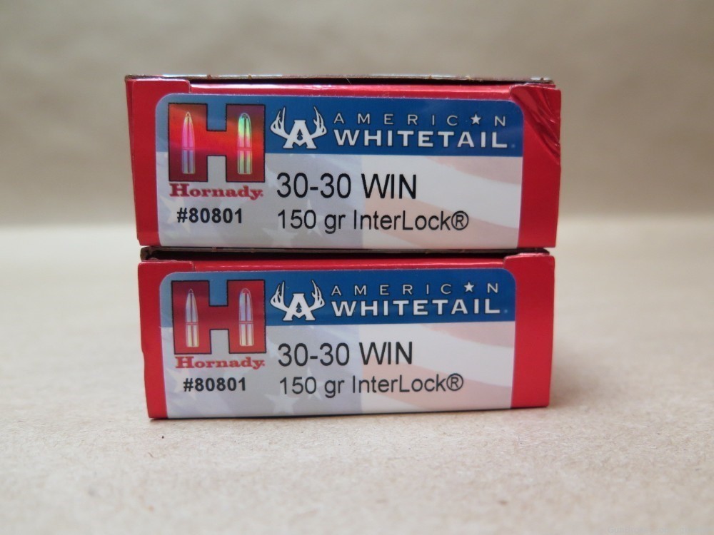 Hornady American Whitetail  30-30 Win 150gr Round Nose Interlock -img-1