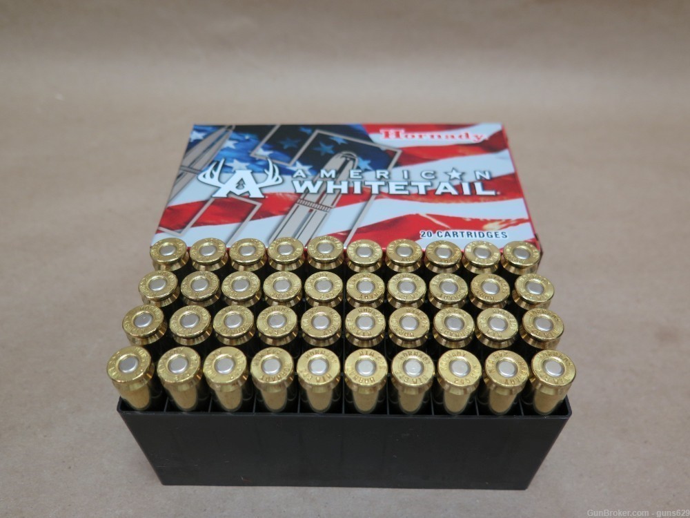 Hornady American Whitetail 243 Win Interlock Boat Tail Soft Point-img-2