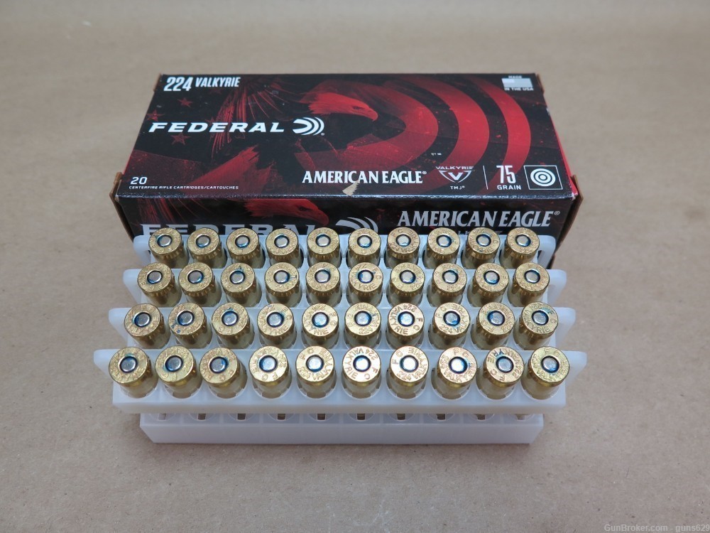 Federal American Eagle 224 Valkyrie 75gr Total Metal Jacket -img-2