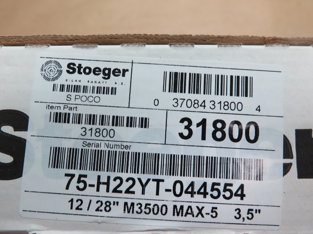 Stoeger M3500 12ga 3.5 in Max5 28 inch barrel New #31800-img-21