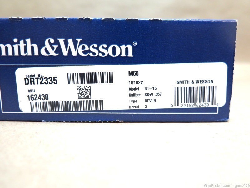 Smith & Wesson Model 60 .357Mag 3-inch Stainless 162430 -img-24
