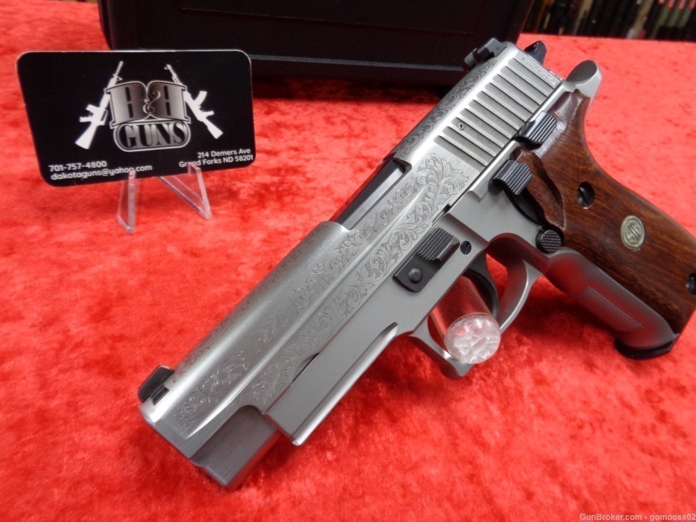 RARE Sig Sauer P226 Stainless ENGRAVED SS 226 9mm 15rd Mag WE TRADE & BUY-img-4