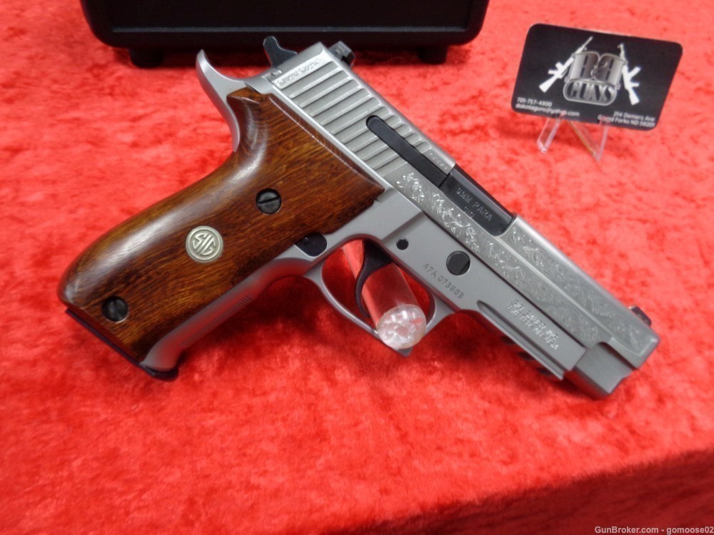 RARE Sig Sauer P226 Stainless ENGRAVED SS 226 9mm 15rd Mag WE TRADE & BUY-img-1