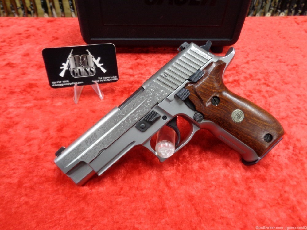 RARE Sig Sauer P226 Stainless ENGRAVED SS 226 9mm 15rd Mag WE TRADE & BUY-img-2