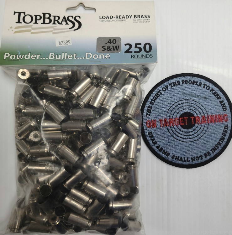 TOP BRASS 40 S&W 250 COUNT PER BAG-img-0