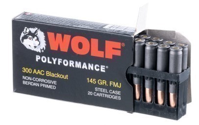 100rds Wolf Polyformance™ .300 AAC Blackout 145gr FMJ Poly + FAST SHIP-img-2