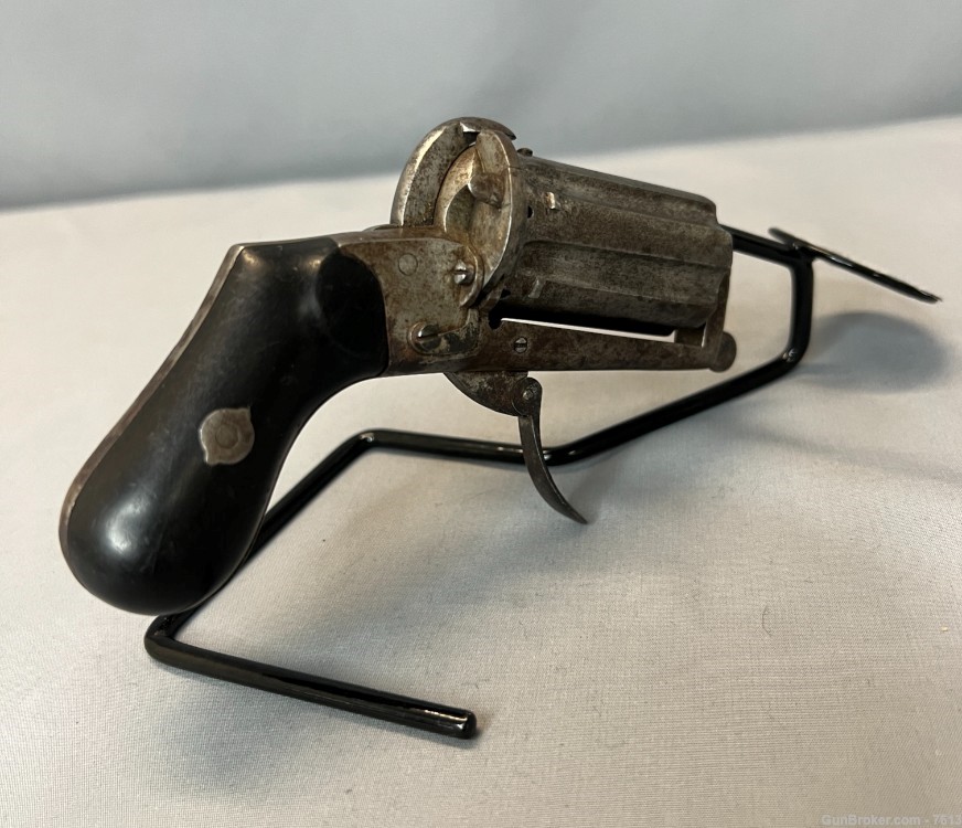   Belgian Pepper Box Pin Fire 1870-1880 RARE -img-9