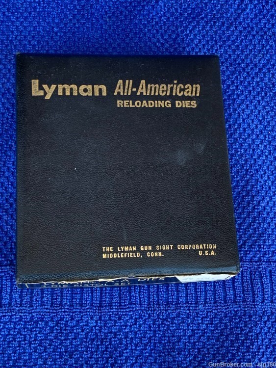 LYMAN ALL AMERICAN 45 LONG COLT RELOADING 3 DIE SET, IN THE BOX-img-3