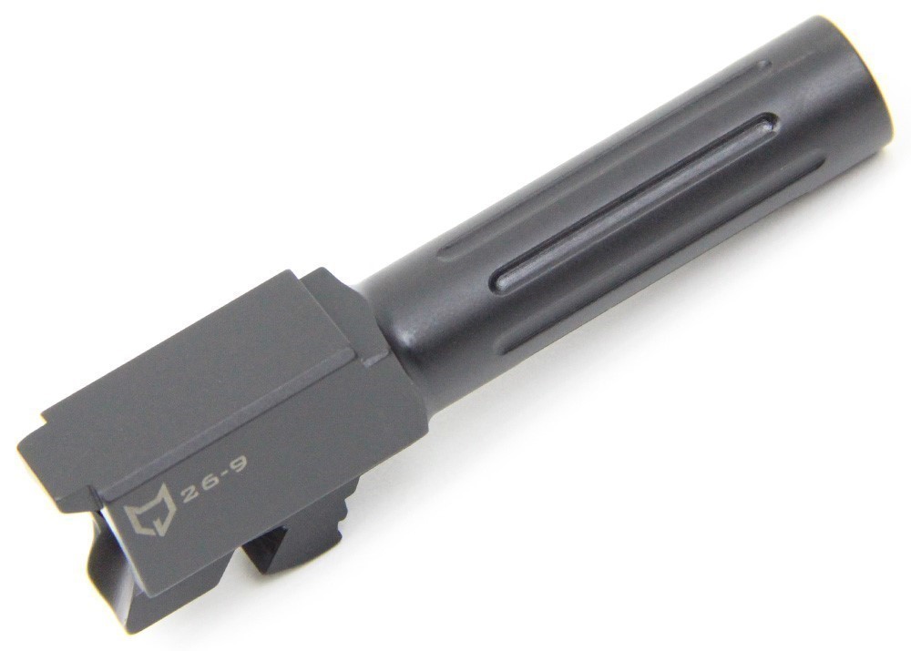 AlphaWolf Glock 26 Barrel 9mm AW-26N - Fluted with Black Nitride-img-0