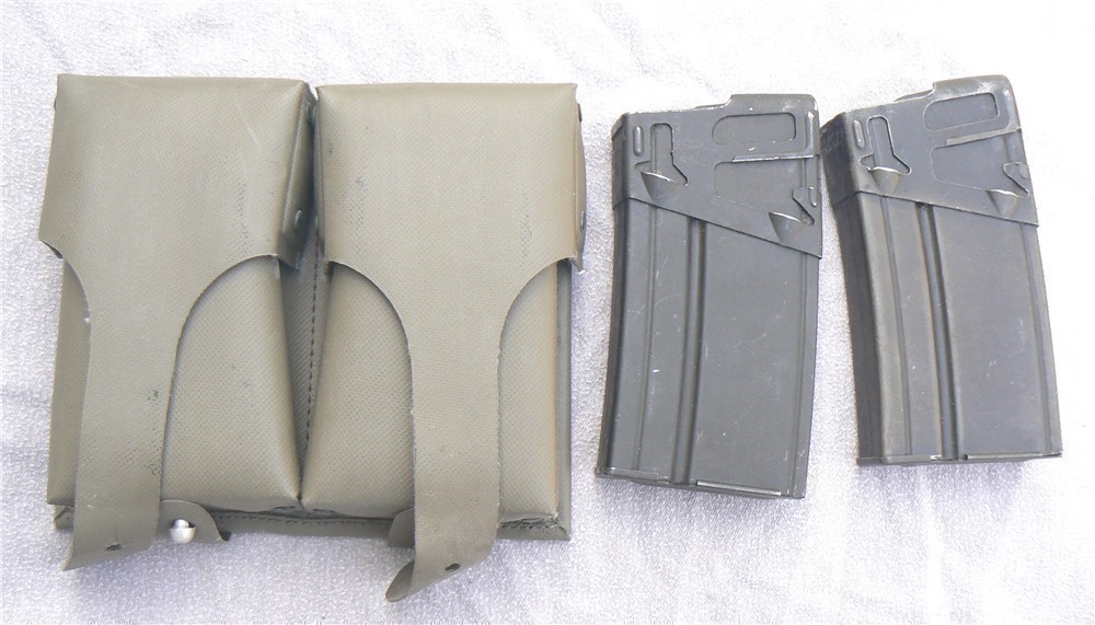 HK 91 Cetme M-14 PTR G3 Two 20rnd Mag Pouch W/2 CETME 20rnd Mags-img-0