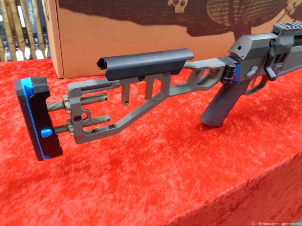 Q The FIX 308 Winchester Kickstand Bipod 16" Blue Match Trigger WE TRADE!-img-3