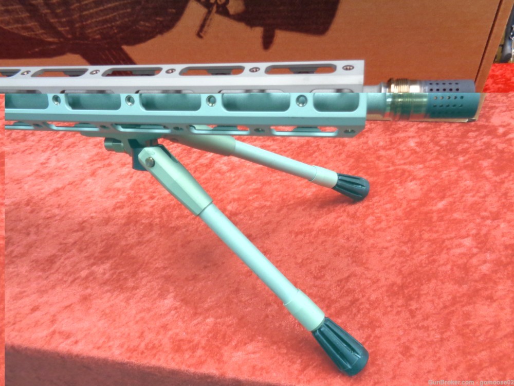 Q The FIX 308 Winchester Kickstand Bipod 16" Blue Match Trigger WE TRADE!-img-5