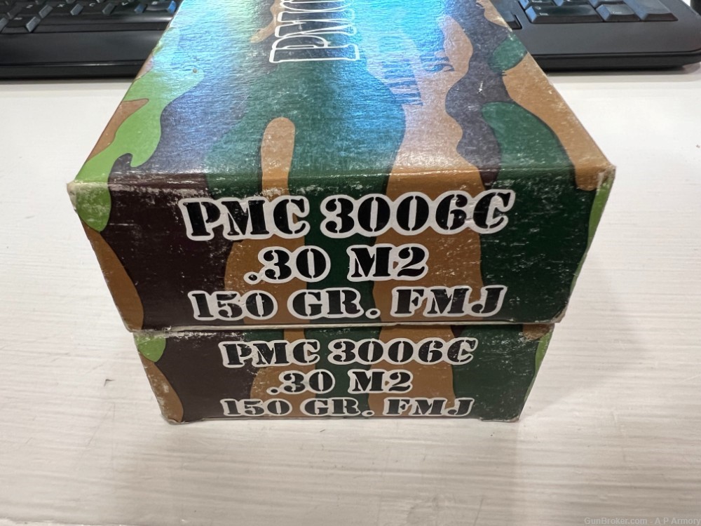 PMC 30-06 M2 FMJ 150Gr 2 Boxes 40 Rounds-img-0