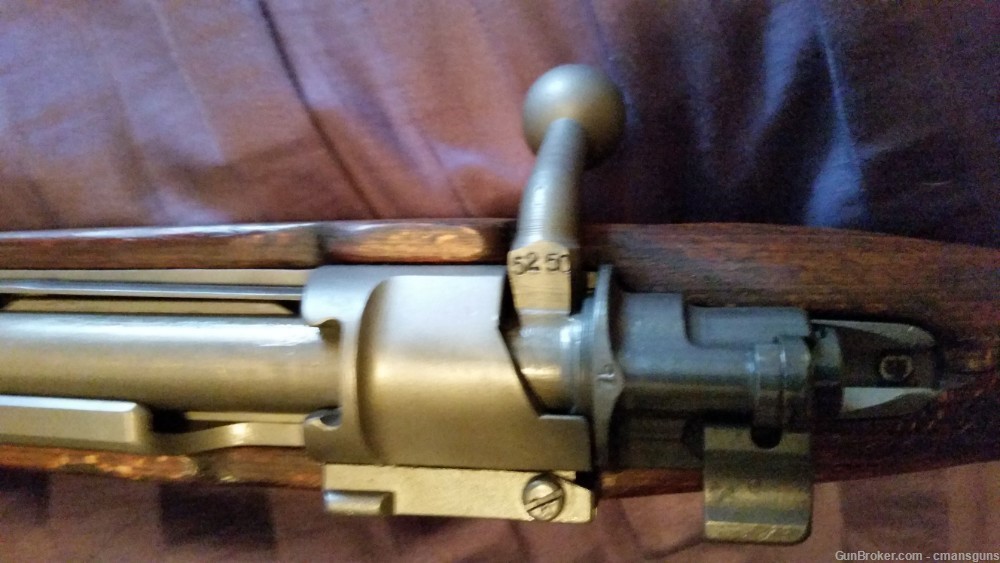 1938 German Mauser rifle / Russian capture / 7.62 Nato & bayonet Display-img-4