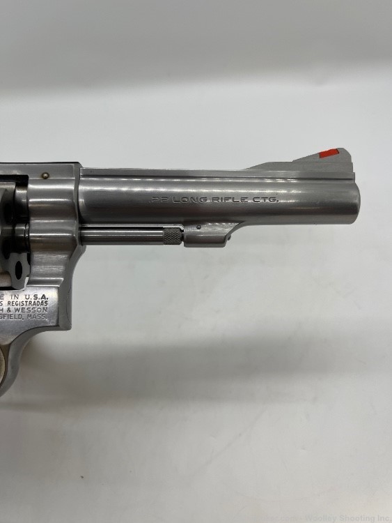 S&W mod 63 .22lr 4” Stainless with Box & Papers -img-7