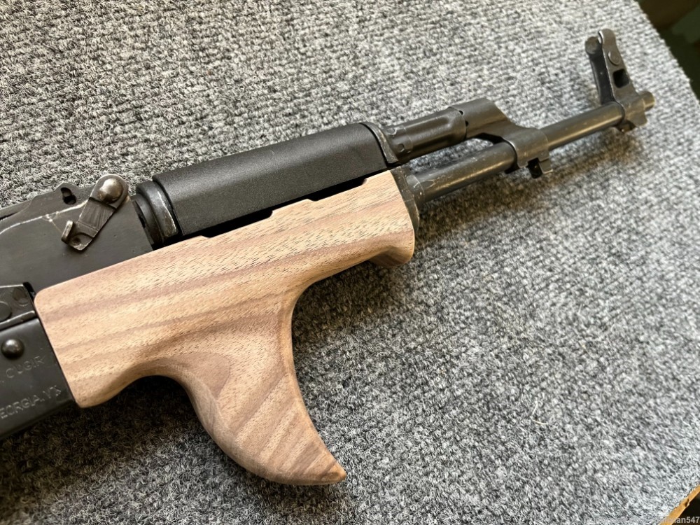 High Quality Custom Walnut Sharkfin Style Wood Hand Guard AK47 WASR MAK90-img-7